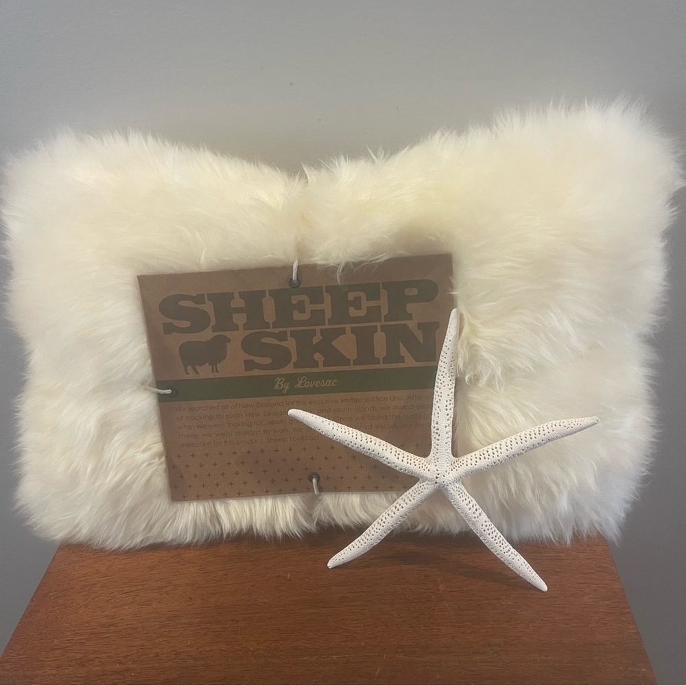 LoveSac Sheepskin Pillow NEW